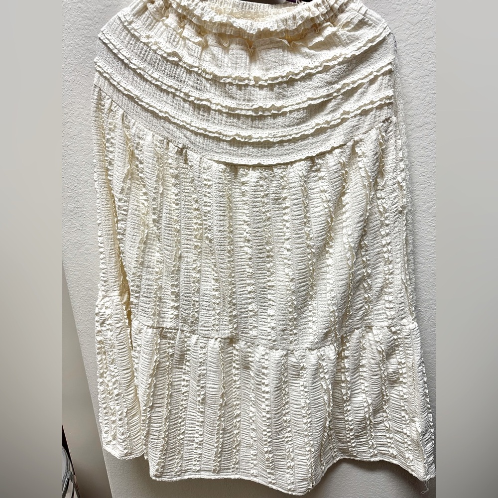 NWOT Boho lace maxi skirt Anthro vibe